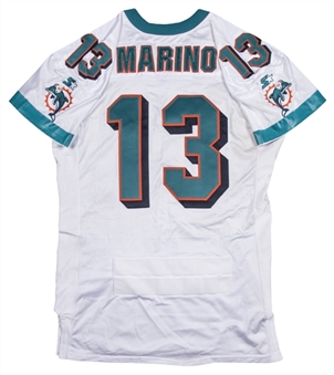 1998 Dan Marino Game Used Photo Matched Miami Dolphins Home Jersey Used on 10/18/98 vs St. Louis Rams (Marino LOA & Resolution Photomatching)